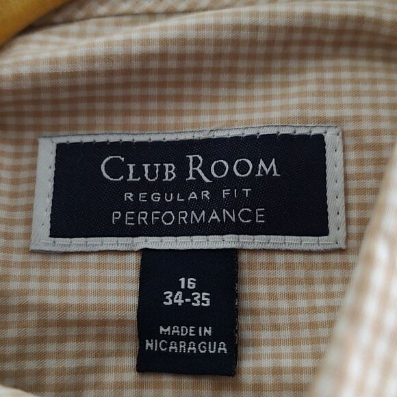 Club Room Regular Fit Performance button down shirt Sz L (16) - Picture 5 of 6
